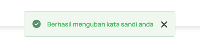 Berhasil Menyimpan Data