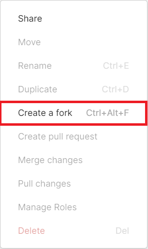 Popup Menu Environments
