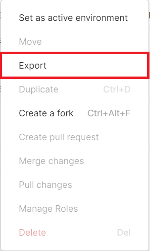 Export Environments