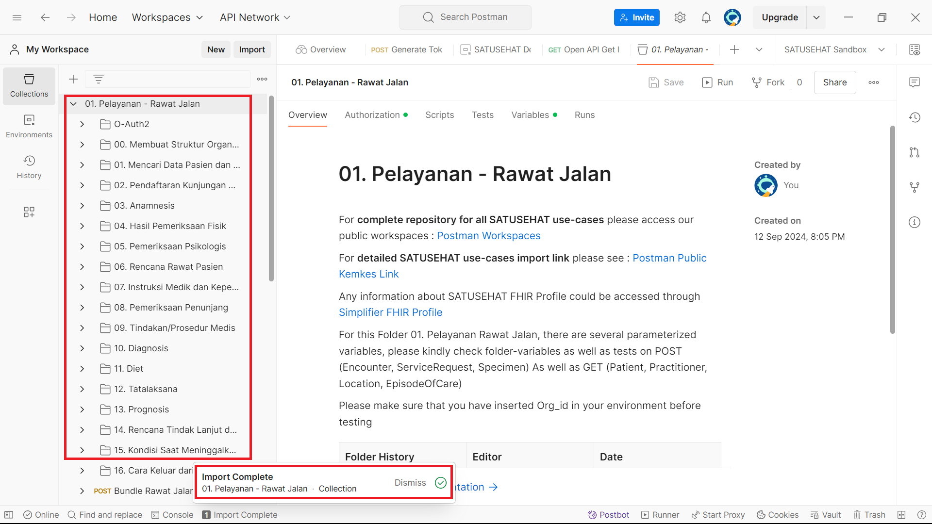 Workspaces Import Coll