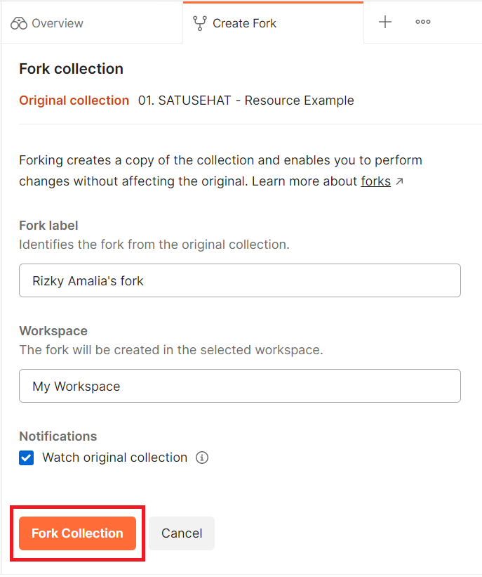 Collections Create Fork