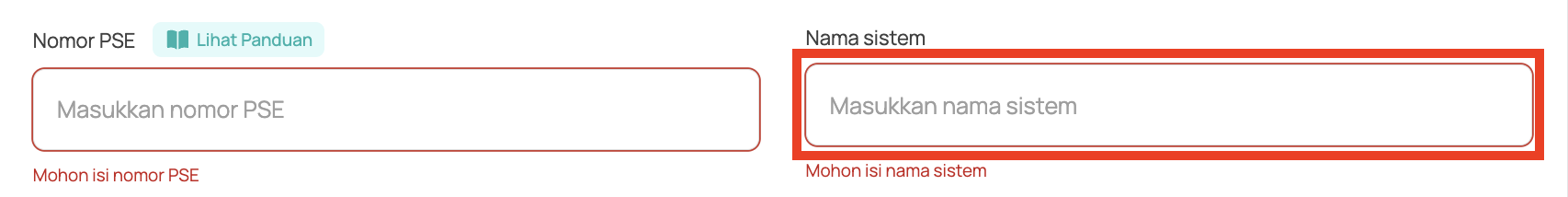 Nama Sistem