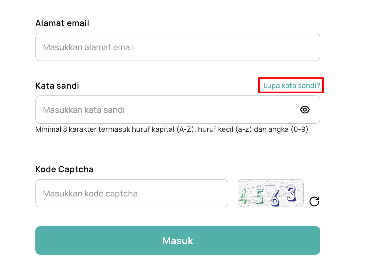 Lupa Kata Sandi